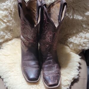 Tony Lama Brown Heeled Boots